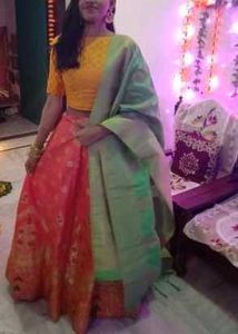 Banarsi Lehnga Blouse With Dupatta