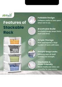 Plastic Wardrobe Organiser Set Of 4