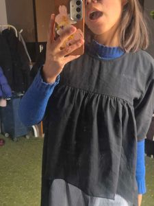 Black Babydoll Style Top