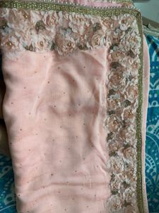 Elegant Pink Saree