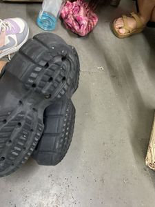 Black Clogs with Charms