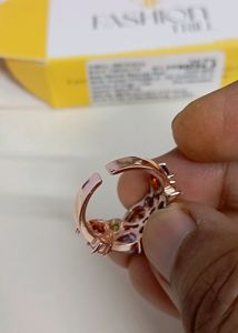 Rose Gold Plated Zirconia Ring