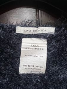 Zara Shaggy Knit Cardigan