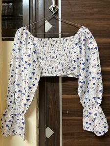 Floral Print Crop Top