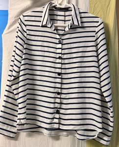 Striped Button-Down Shirt