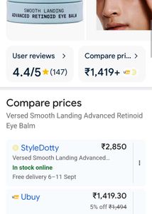 Versed Retional Eye Cream