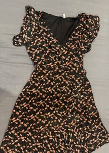 Floral Print Wrap Dress