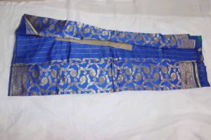 Royal Blue Banarasi Silk Saree