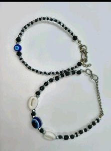 Evil Eye Anklets (Set of 2)