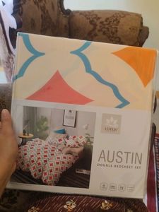 Lotus Home Couture Double Bedsheet