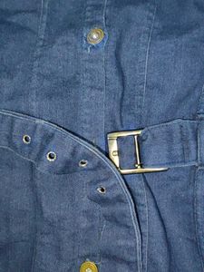 Denim Hoodie Dress