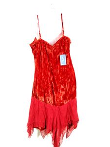 Red Velvet Single Strap Dress (Women)