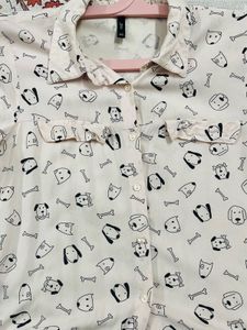 Print Button-Down Shirt