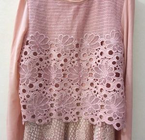 Blush Lace Top