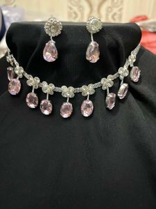 Elegant Floral Drop Necklace Set