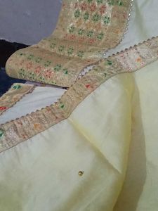 Yellow Sharara Kurti With Dupatta(price Drop)