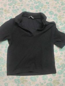 Black Polo Top