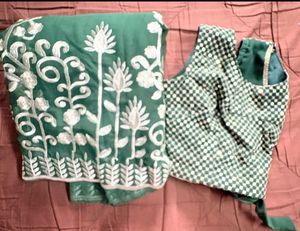 Green Lehenga Choli with Jacket