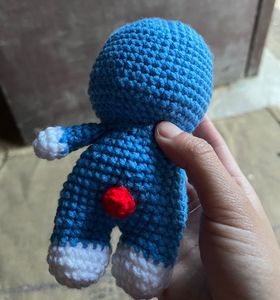 Crochet Doraemon Keychain