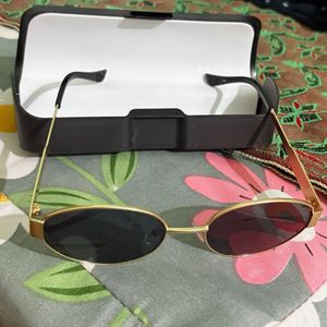 New Black Gold Unisex Sunglasses