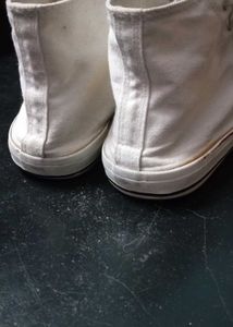 Classic White High-Top Sneakers