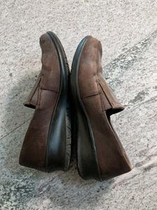 (40)Woods Tan formal slip-on shoes for Women