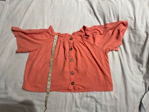 Coral Off Shoulder Top-XL🎀