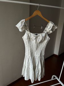 NEW LOOK Frill Mini dress with corset drop waist