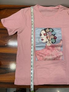 Beautiful Pink Tshirt Women