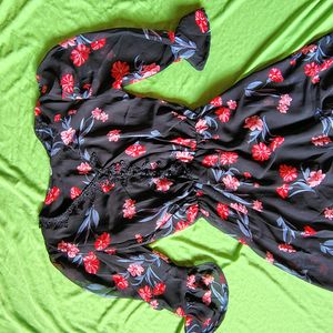 Korean Black Dress