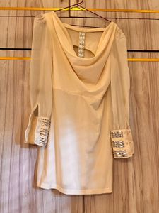 Embellished White Dress