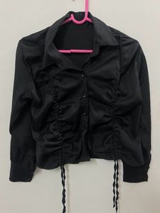 Ruched Slim Fit Shirt