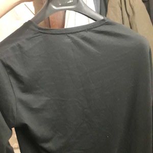 Stylish Two-Tone Long Sleeve Top