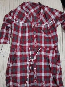 Maroon Kurta with Buttons