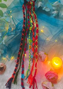 (Garba)Braided Hair Tie with Shells
