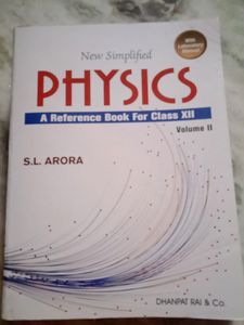 S.L.Arora Class 12 Cbse Physics Guide(jee)