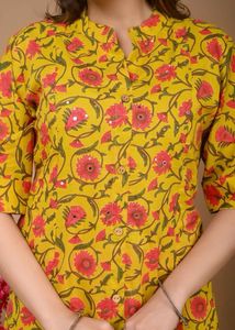Floral Print Kurta with Pants