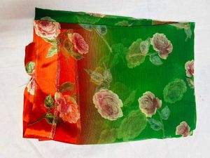 Satin Patta Siffon Sarees