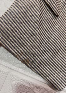 shimmer Striped Button-Down Blazer