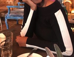 Stylish Black & White Sleeve Top