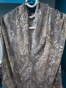 H&amp;M Snake Print Top - S