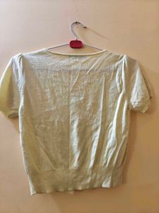 Cute Yellow Button-Up Cardigan