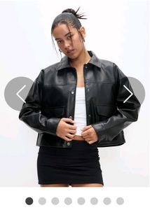 Oyela Black Leather Jacket