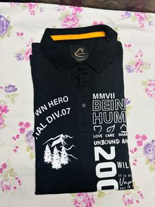 Party Wear Black T Shirt