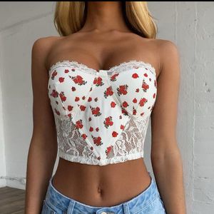 urbanic Floral Lace Corset Top