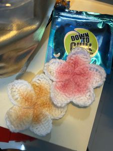 Crochet Flower Clips
