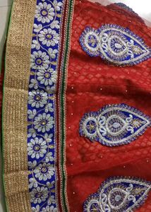 Net and Banarasi skirt