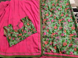 Floral Print Saree