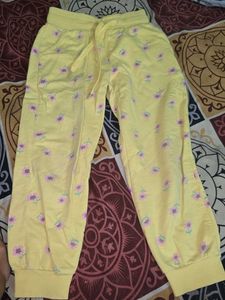 Floral Yellow Joggers