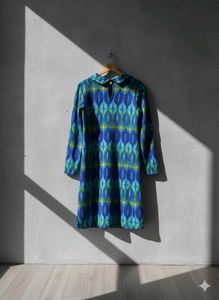 Global Desi Women Semi Woollen Crow Neck Dress